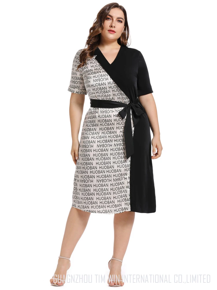 

2019 Women Summer Black Letter Dress Toleen Women Plus Size Dress Casual Words Belt Vintage Dresses Fashion Knee Dress Vestidos