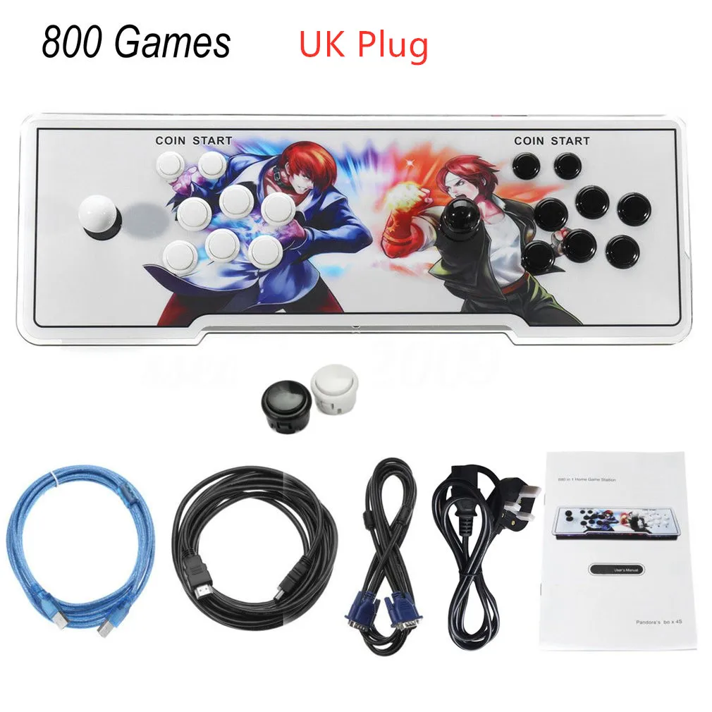 800 в 1 ТВ для JAMMA аркадная игра консоль Комплект двойной джойстик HDMI VGA интерфейс домашняя детская игровая консоль UK/US/AU Plug
