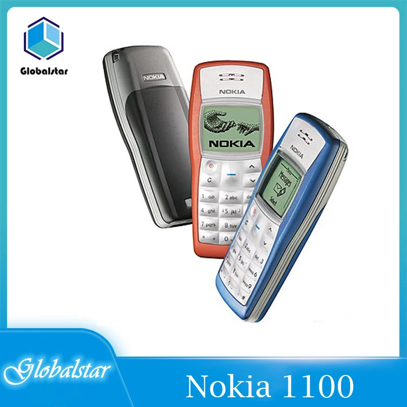 Мобильный телефон Nokia 1100 Восстановленный оригинальный разблокированный GSM 2G