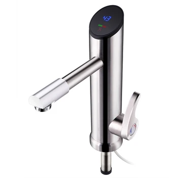 

Stainless Steel Electric Faucet Intelligent Digital Instant Hot and Heating Faucet Electric Faucet Heating Under The Kitchen