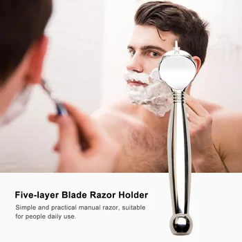 

Five-layer Blade Razor Holder Male Shaving Safety Razor Shaving Razor Barber Face Cleaning Care Accessories