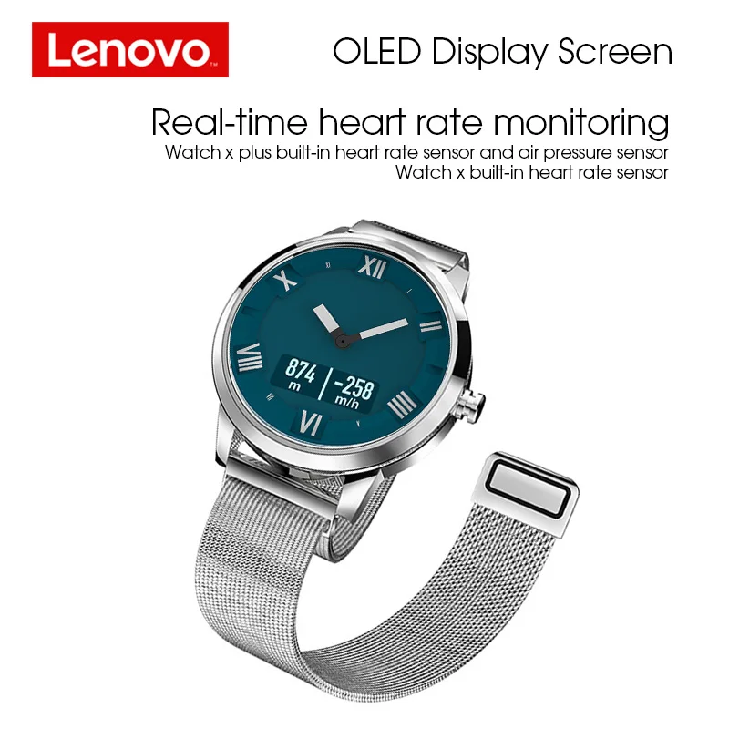 Цена Lenovo Watch X Plus Смарт часы Bluetooth 5,0 спортивная версия Smartwatch OLED экран двойной слой силиконовый ремешок наручные часы
