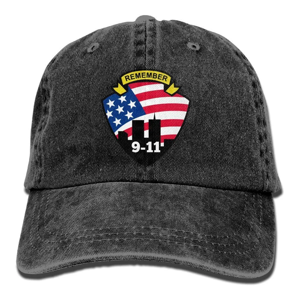 Remember 911 ВИНТАЖНАЯ ДЖИНСОВАЯ Бейсболка Кепка водителя грузовика для мужчин и женщин