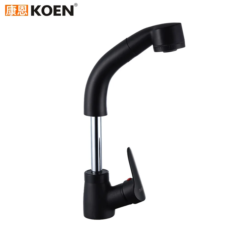 

Pullout Faucet Telescopic Adjustable Copper Faucet Bathroom Basin Inter-platform Basin Hot And Cold Faucet