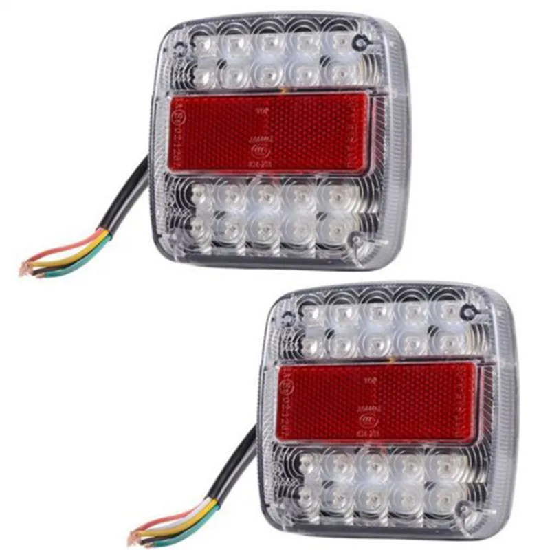1Pcs 26 LED Tail Light Brake Stop Lamp Taillight Rear Reverse Light Indicator for Truck Trailer Boat Caravan 12V