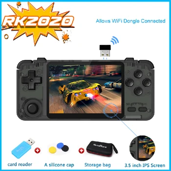 

RK2020 Retro Game Console 3.5 Inch IPS Screen Handheld Video Player For PS/N64 64Bit Open Source System Built-in 15000+ Games