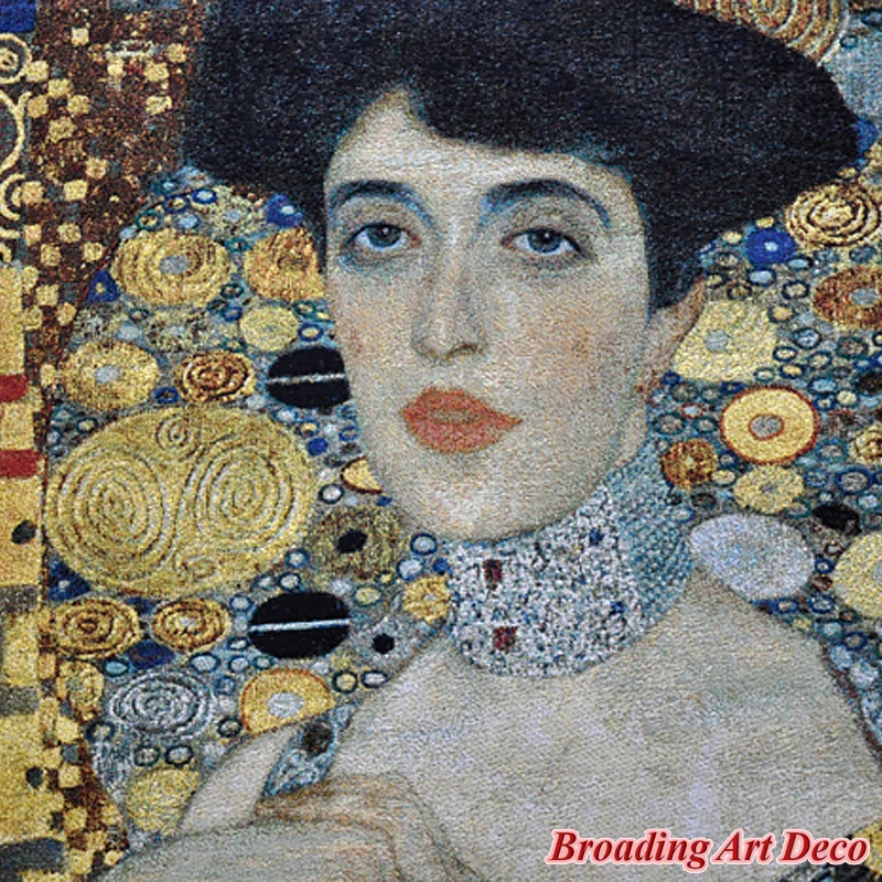 Огромный Gustav Klimt Portait Adele Bloch-Bauer I(золотой) гобелен настенный жаккардовый переплетенный гобелен художественное украшение 140x242 см