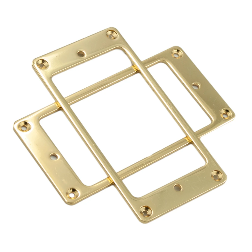 Pack of 2 Flat Humbucker Pickup Mounting Rings for LP Electric Guitar - Golden