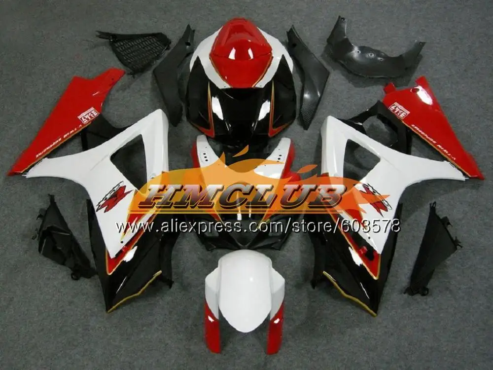 Корпус для SUZUKI GSXR-1000 K7 GSX-R1000 GSXR1000 07 08 12CL. 39 1000CC GSXR 1000 07 08 GSX R1000 2007 2008 Синий Серебряный обтекатель - Цвет: No. 21
