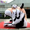 Customized 4x4.3x3.6mH Inflatable Tiger Mouth Tunnels Tent for Children and Adult /Zoo Theme Inflatable Toy Tent 4