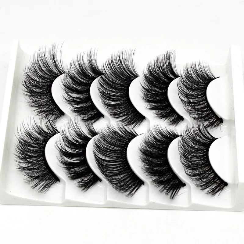 Ресницы 5 шт 3D Имитация волос накладные ресницы естественным образом удлиняют маленькие пучки пушистых ресниц