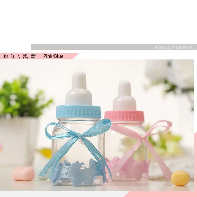Набор из 24 штук, для девочек и мальчиков Baby Shower крещение бутылка для Хэллоуина конфеты Коробки для рождественской вечеринки Подарки Пластик коробка D08D