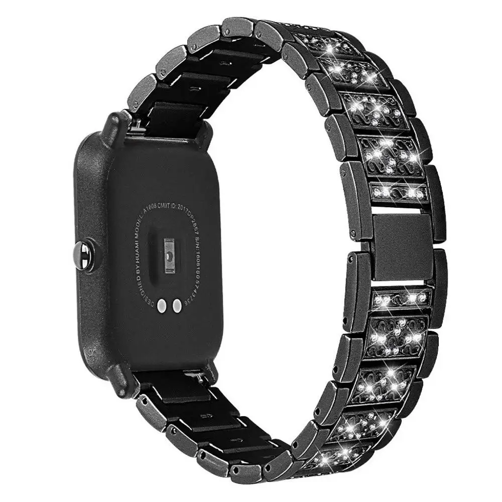 20 мм 22 мм универсальный ремешок для samsung gear S3 Classic/S3 Frontier/galaxy watch 46 мм регулируемый ремешок из нержавеющей стали - Цвет ремешка: black