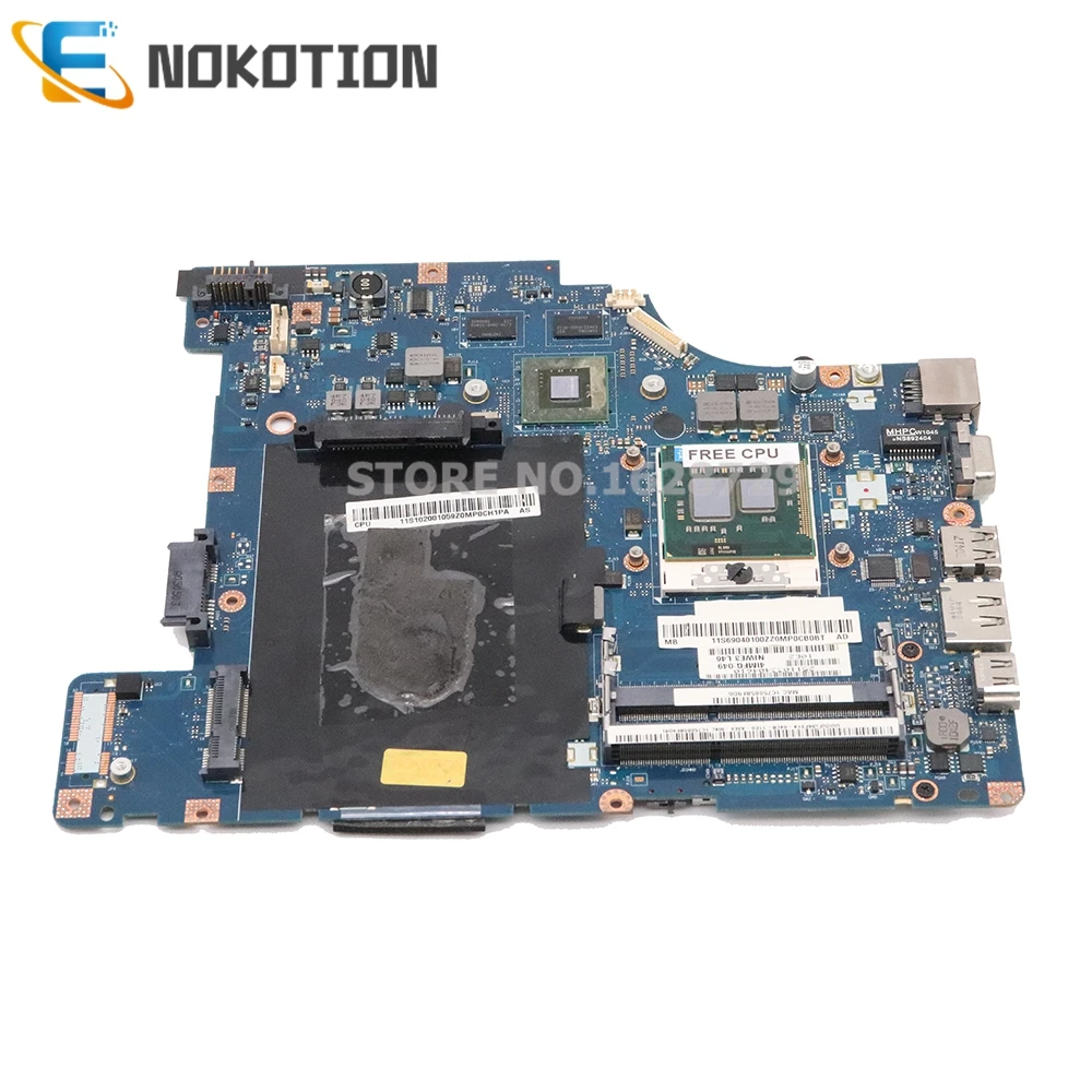 NOKOTION NIWE1 LA-5751P материнская плата для ноутбука lenovo G460 HM55 DDR3 Geforce 310M GPU Бесплатный процессор полностью протестирован