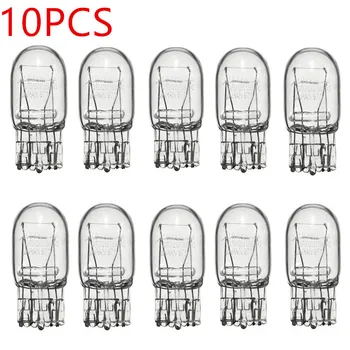 

10pcs 3800K T20 7443 7440 W21/5W Halogen Bulb Clear Glass Daytime Running Light Turn Signal Light Stop Brake Tail Bulb