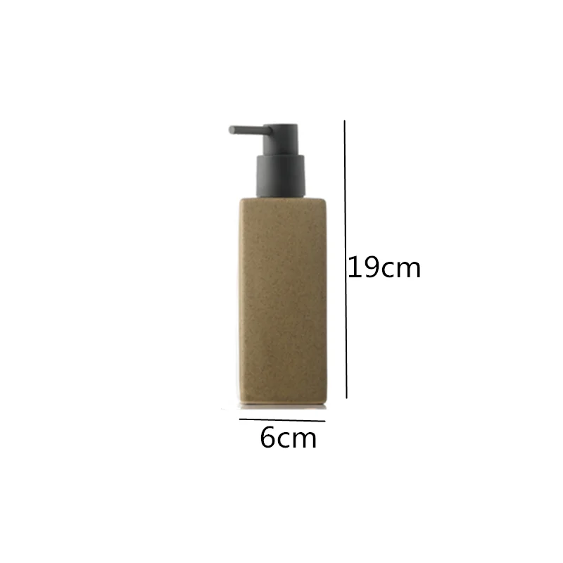 Ceramica Accesorii de baie Sticla de dezinfectant pentru maini Sticla patrata de lotiune Accesorii pentru baie Presă recipientul pentru săpun recipient lichid