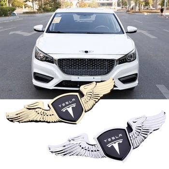 

Car Front Hood Emblem Sticker for Tesla Model 3 Coil Screen Model S Model X Android Roadster Auto Logo Badge Decal Accessories