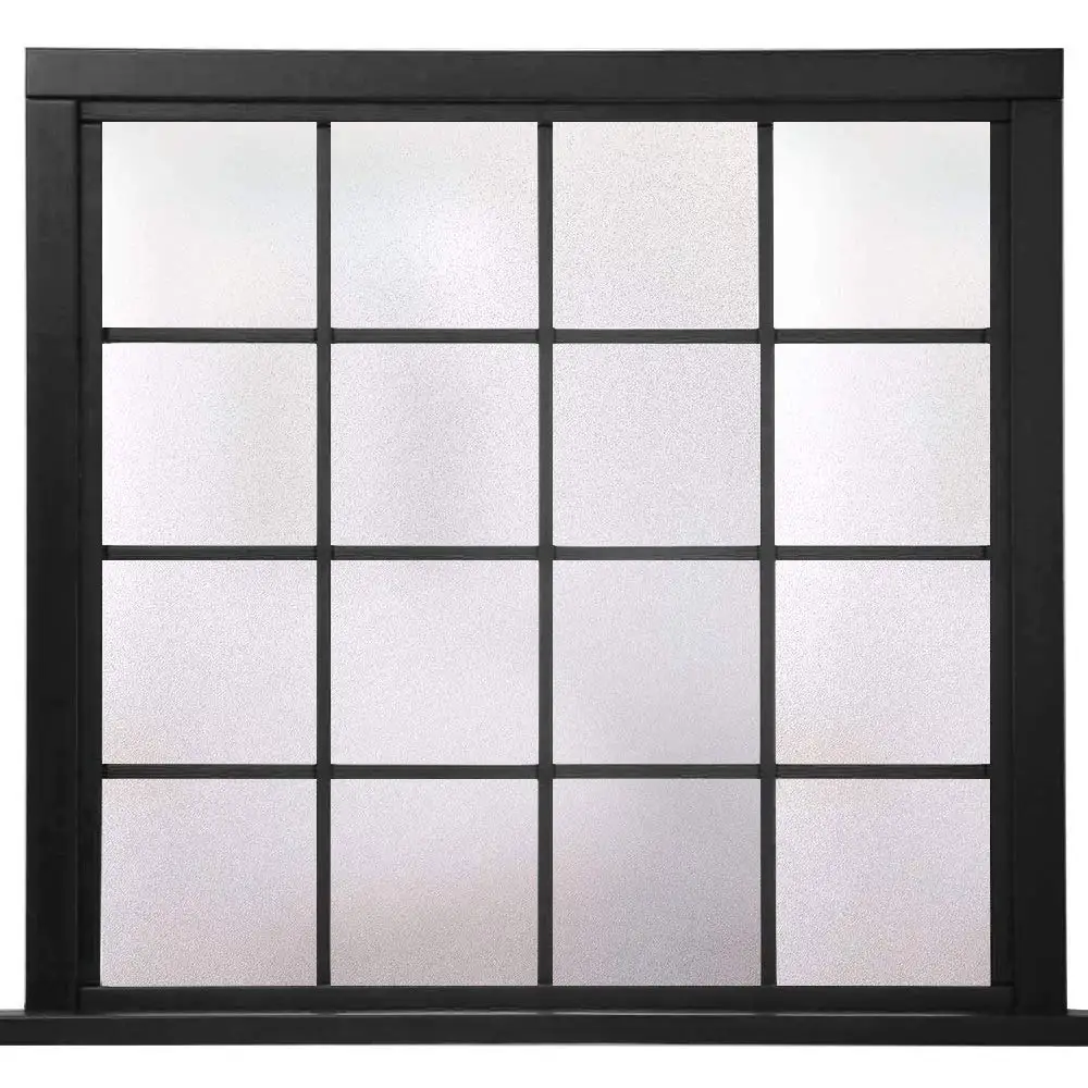 Frosted Semitransparent Glass Sticker Static Cling Sun-Blocking Home Security PVC 3D Laser Multi-Size Window Door Cabinet Cover