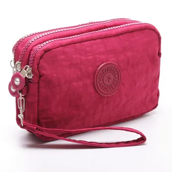 

2020 Women's Change Cell Phone Case Three-layer Zipper Short Multi-function Large Horizontal Cross-Purpose Hand Purse