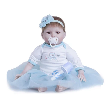 

55CM Soft Vinyl Reborn Baby Dolls Handmade Design Cloth Body Silicone Lifelike Alive Babies Doll Toys For Kids Birthday Gift