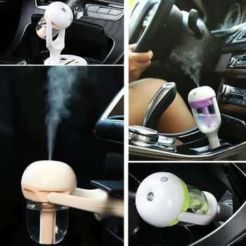 

12V Mini Air Purifier Aromatherapy Essential Oil Mist Maker Fogger Car Air Humidifier