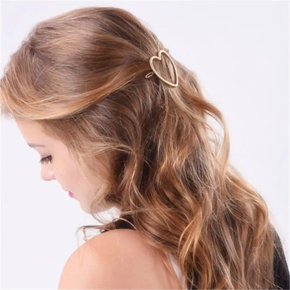 new 1 pc fashion women girls hairpins girls star heart hair clip