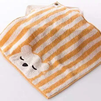 

KING SHORE Kerchief gua jin Hand Towel Baby Infant Small Tower Pure Cotton Zero Twist Hanging Cartoon Bear Kerchief