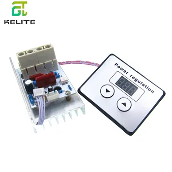 

10000W 80A AC 220V Digital Control SCR Electronic Voltage Regulator Speed Control Dimmer Thermostat + Digital Meters