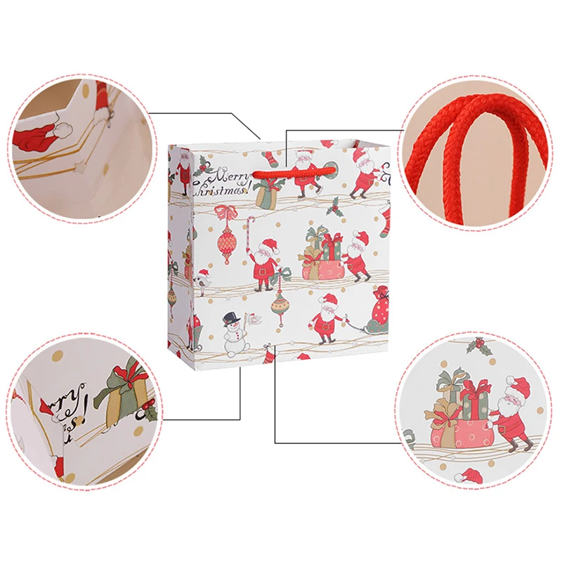 Рождественские подарочные пакеты крафт-бумаги сумка квадратная сумка Рождественский конверт для столовых приборов Рождество для дома Санта мешки JJJDZ67