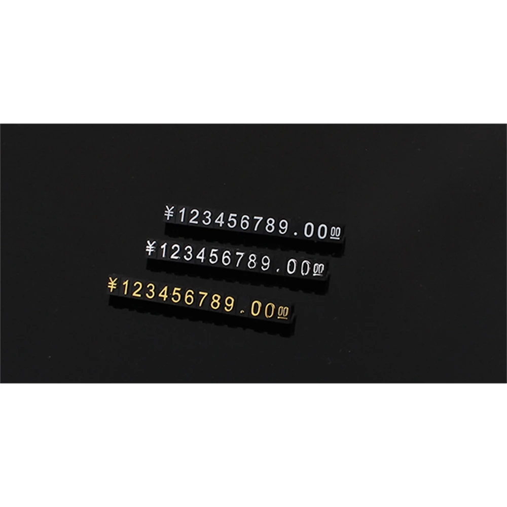 Cartellini Dei Prezzi Regolabili Blocchi Di Assemblaggio Della Moneta Euro Pound Numero Digit Cube Phone Watch Jewelry Counter Display Stand Sign