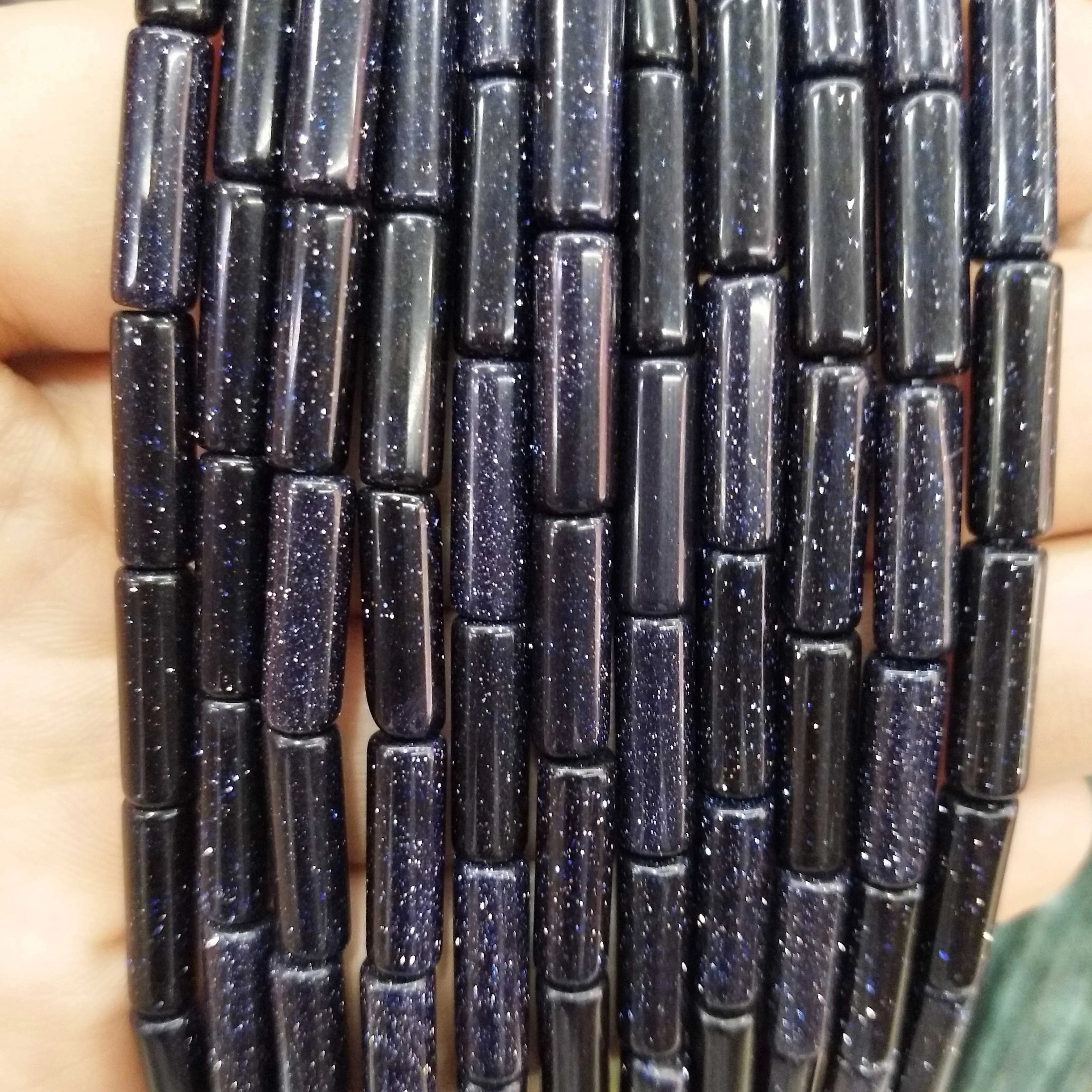 Natural Stone Cylinder Beads: Turquoise, Agate, Lapis Lazuli, and Jasper