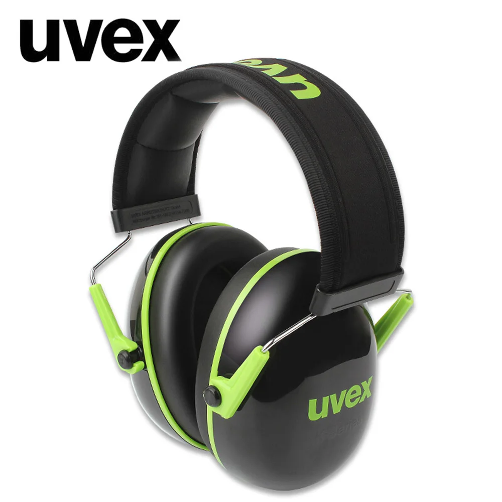 

UVEX K1 Soundproof Earmuffs Noise Reduction Ear Muffs Protection 28dB SNR Adjustable Headband for Industrial Work Sleep Travel