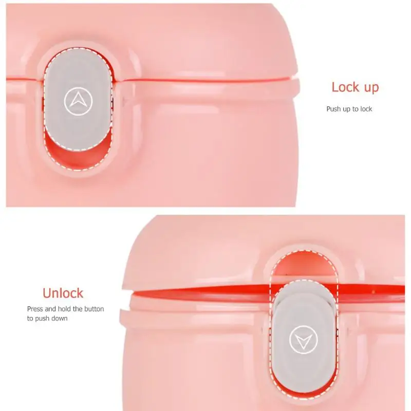 Простая портативная коробка для хранения еды для новорожденных, молоко и злаки, контейнер для порошка, чехол, аксессуары для кормления на открытом воздухе с ложкой