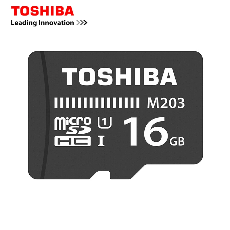 16GB TOSHIBA Micro SD карта класс 10 M203 16 ГБ 32 ГБ Оригинальная Карта памяти SDHC SDXC 64 Гб 128 ГБ TF карта до 98 МБ/с./с флеш-карта для телефона - Емкость: 16GB