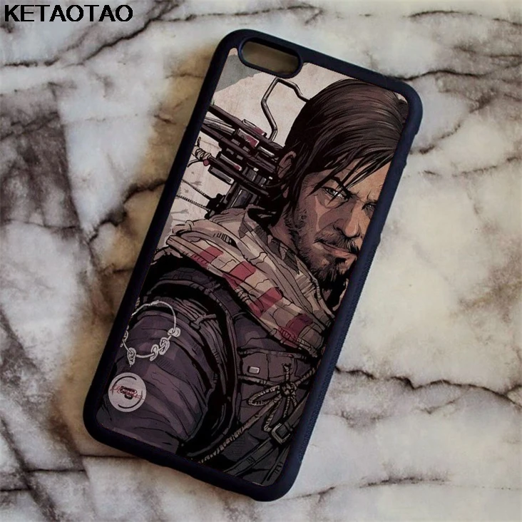 Чехол KETAOTAO The Walking Dead Rick Zombie для samsung galaxy S4 S5 S6 S7 S8 S9 S10 edge Note из мягкого ТПУ резины и силикона - Цвет: Бежевый