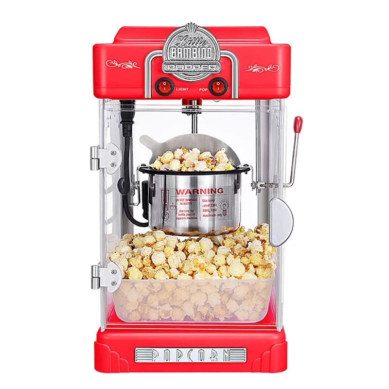 

Commercial Popcorn Maker Hot Air Home Automatic Electric Corn Popcorn Making Machine DIY Corn Popper KTV Cinema Casual Snacks