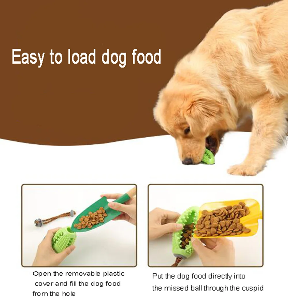 Игрушка-Кормушка для жевания собак, зубная щетка, жевательные игрушки для собак, молярный очиститель зубов, чистящие палочки, чистящие принадлежности, 360 градусов