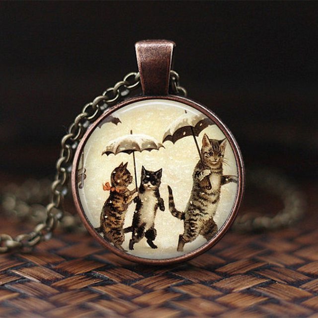 Running Rabbit Dome Glass Pendant Necklace Bunny Choker Necklace for Women Girls Animal Trendy Delicate Charm Gift Jewelry