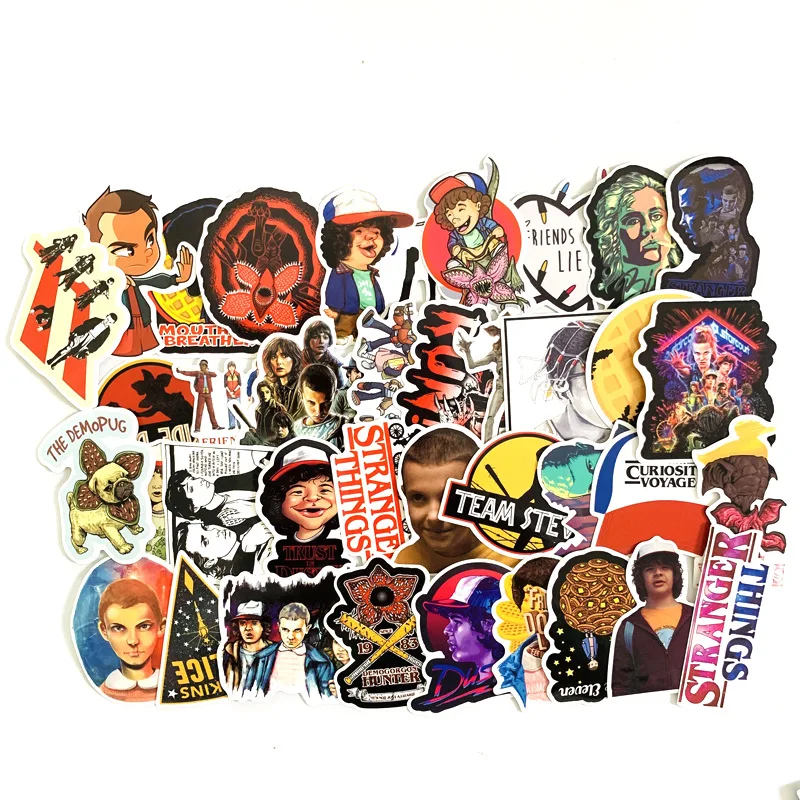 

TD ZW 50Pcs Stranger Things Stickers Waterproof Decal Laptop Motorcycle Luggage Snowboard Fridge Phone Car Sticker