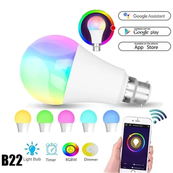 

WiFi Smart Light Bulbs RGB LED Lamp Compatible with Alexa Google Amazon Alexa Free Shipping S7 #5