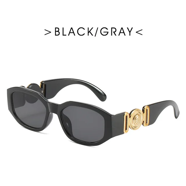 RBRARE Vintage Small Frame Sunglasses Women/men Luxury Brand Designer Vintage Gradient Sun Glasses Men Gradient Shades Glasses BlackGray