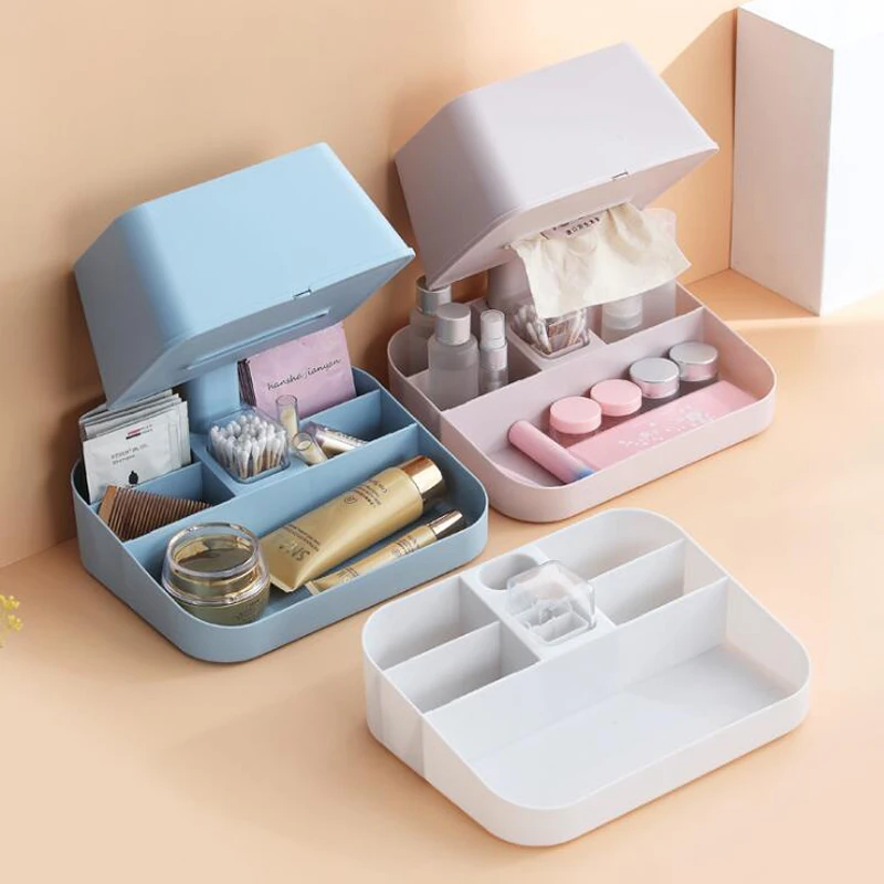 

Tissue Storage Box Cosmetic Storage Box Home Supplies Storage Box Makeup Organizer Makeup Finishing Container Cosmetic Box