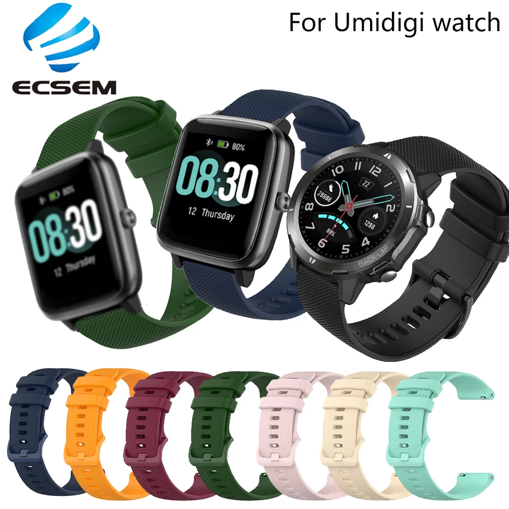 Ремешок сменный для Umidigi Ufit силиконовый браслет наручных часов Uwatch3 uwatch gt