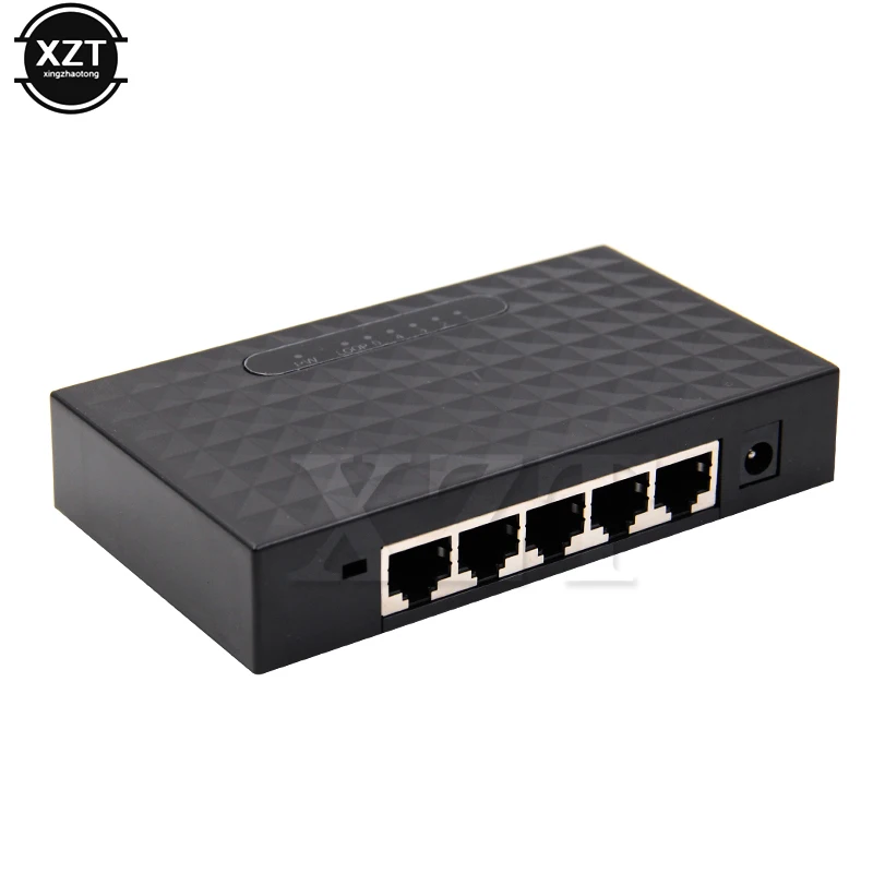 5 Port Desktop Gigabit Switch HUB Fast Ethernet Network Switch Adapter 10/100/1000Mbps EU/US Plug Full/Half duplex Exchange