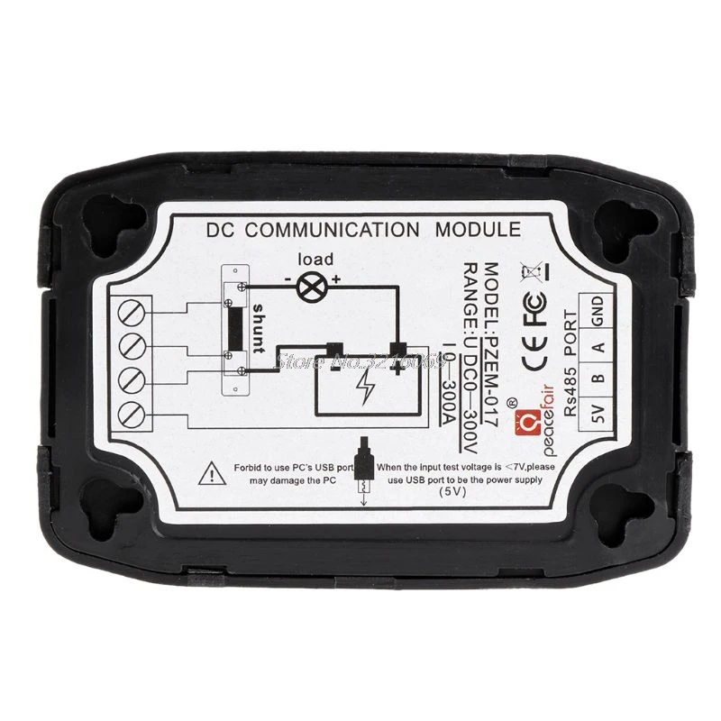 Последние 0 PZEM 017 DC 300 в Вольтметр Амперметр RS485 Modbus измеритель силы тока