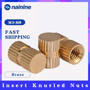 

20/50Pcs M3 M4 M5 M6 B-type Blind Hole Single-pass Inlay Copper Embedded Parts Brass Insert Knurled Nut Injection Copper CP002