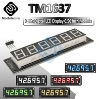 Nieuwe TM1637 6 Bits Digitale Led Display Module 7 Segment 0.56 Inch Klok Rood Anode Buis Vier Seriële Driver Board pack Voor Arduino