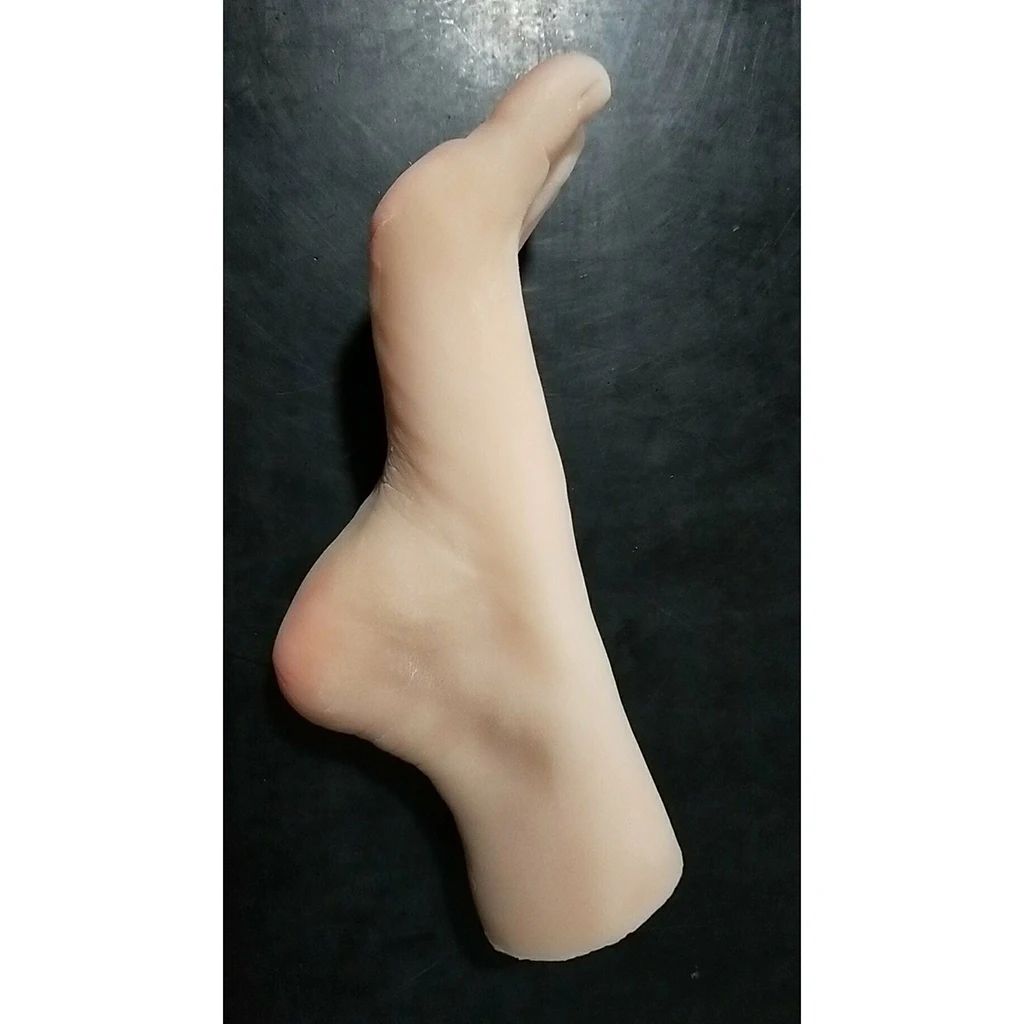 1 Pair Realistic Female Foot Model Tattoo Practice, Nail Art Training Feet Mannequin Foot Model Shoes Sock Jewelry Display Props