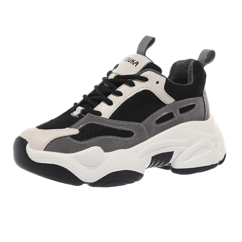 

2019 autumn new wild thick-soled panda thick-soled platform sneakers casual comfortable running shoes