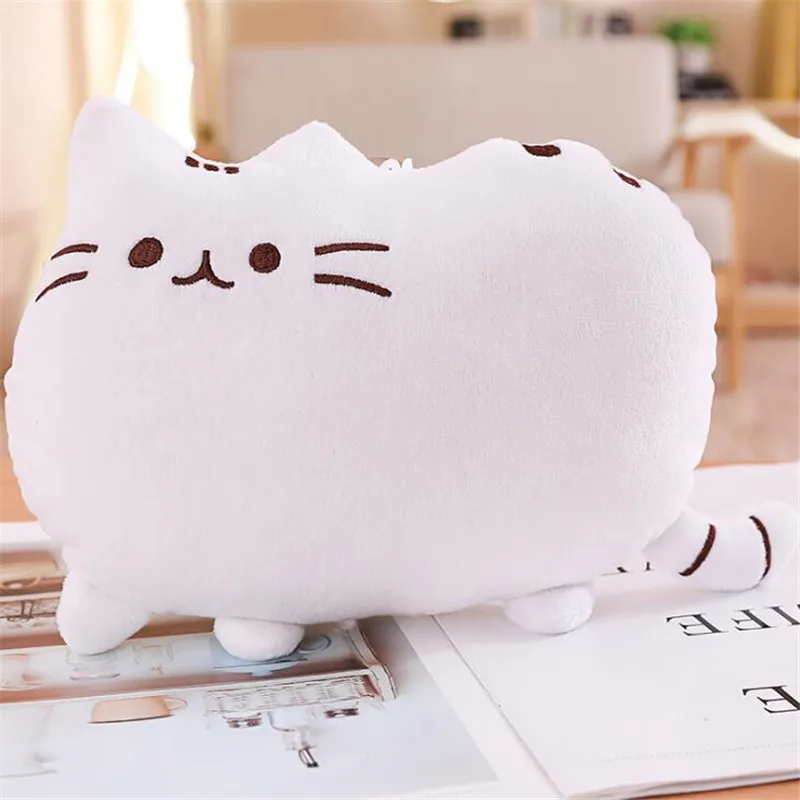HANDANWEIRAN 1pcs 25cm Creative cute big face cat plush doll high grade pp cotton padded decorative 4